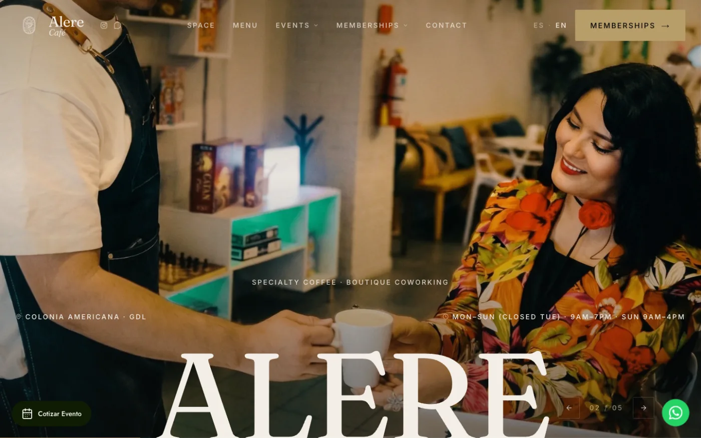 Alere Café: Specialty coffee, boutique coworking