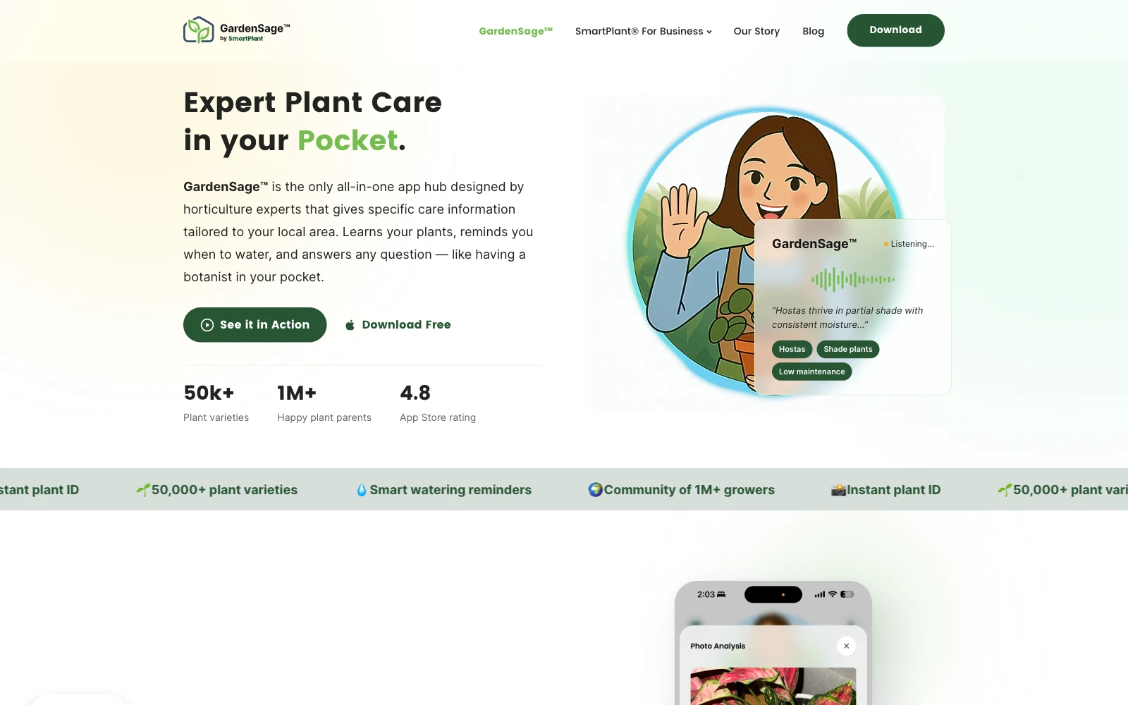 SmartPlant: GardenSage™ App: Expert Plant Care in Your Pocket